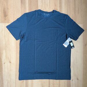 NWT TravisMathew Prestige Lifestyle Performance Backdoor Tee True Navy/Black XL